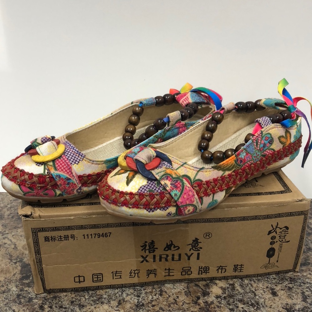 Beaded “Lucky” Summer Shoe